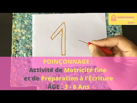 Poinçonnage Activité Montessori de Motricité Fine