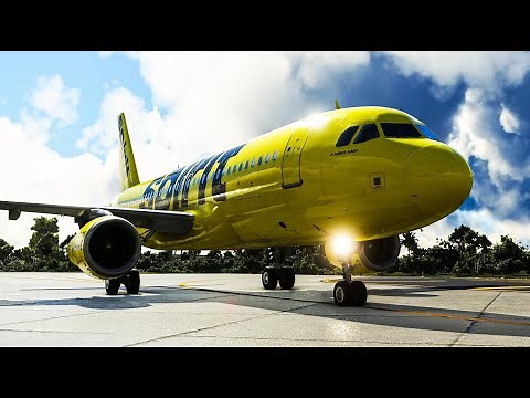 Microsoft Flight Simulator 2020 4K - Spirit Airbus A320 - Orlando -- Fort Lauderdale - FENIX A320