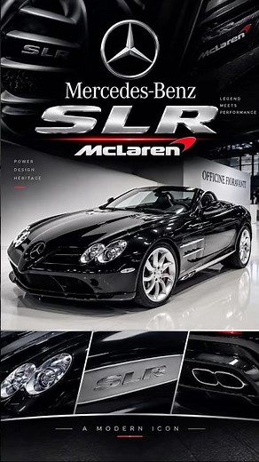 Mercedes-Benz SLR McLaren 🔥 The Ultimate German-British Supercar! #Shorts