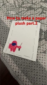 How to make a paper plush part.2 among us Imposter edition #amongus