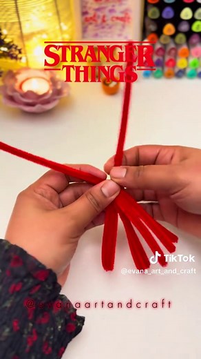 DIY Demogorgon Craft Tutorial Using Pipe Cleaners