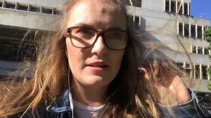 📽️ Check in with Evie outside the Kennedy Library