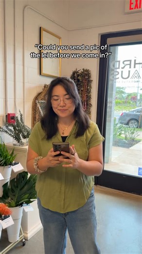 HAUS OF PUAS on Instagram: "Honestly assignment understood 👏🏼 Shop your lei, pua, and local merch through the weekend! Shop Hours: 🗓️ Thursday - Sunday ⏰ 10a-6p . . . #lei #leishop #flowershop #florals #floralshop"