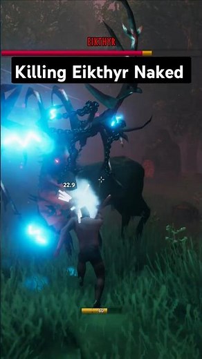 Kill Eikthyr naked! - Valheim first boss