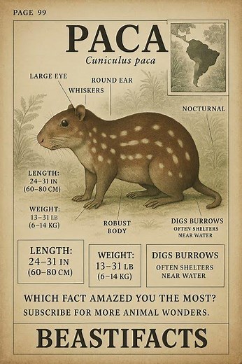Paca Anatomy Infographic: The Forest Forager 🐹🌿