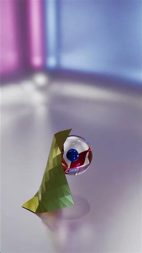 clothes vs glass ball physics simulation #incompleteechoes #blender