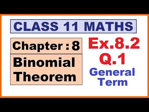 Maths 11 Ex.8.2 (Q.1) Ch:8 Binomial Theorem | Ncert | Cbse.