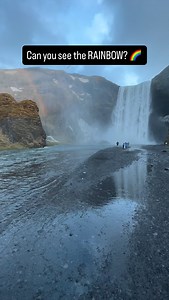Can you see the RAINBOW? 🌈 #rainbow #iceland #photography #waterfall #travel Rainbow Iceland Waterfall Photography Travel | Mark Gray