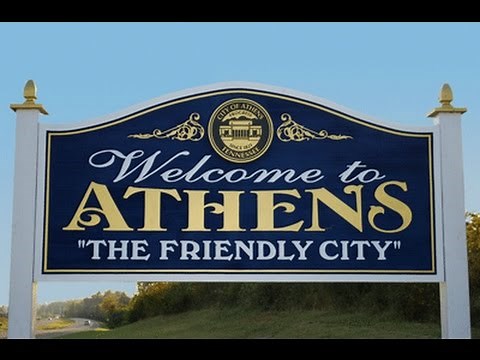 Aerial View of Athens, Tennessee