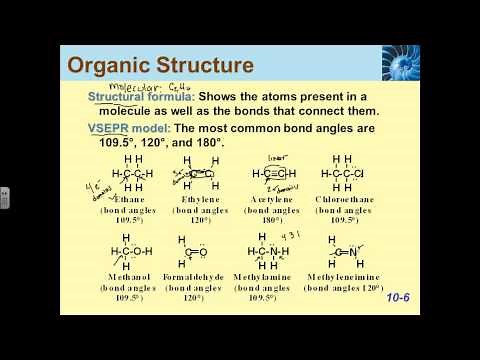 Structural Formulas and Bond Angles in Organic Chemistry