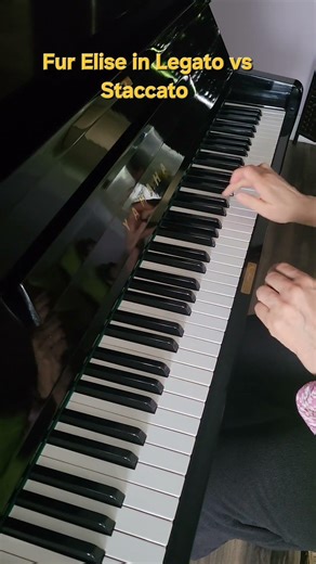 Fur Elise Legato vs Staccato #nanopianoschool #piano #pianotutorial #pianotechnique