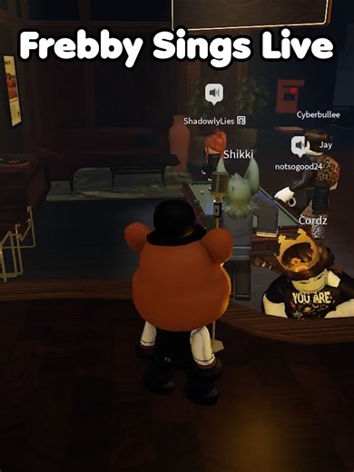 Frebby Live Singing, original from The 8-Bit Big Band( im sick now rip) #robloxtrolling #robloxfyp #micup #fnaf #meme