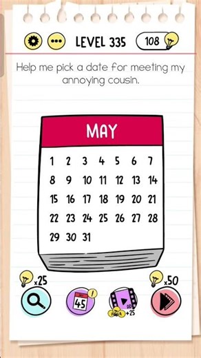 Brain test level 335 solution