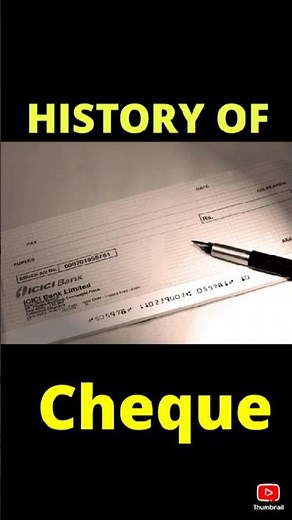 History of Cheque #cheques
