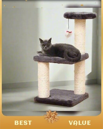 Active Cat Tower with Jumping Platform for Indoor Fun
