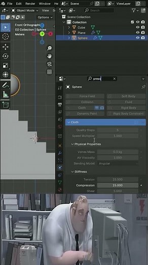 Noob vs Pro: Bouncing Ball Animation with Cloth Simulation