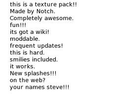 better splashes :-) Minecraft Texture Pack