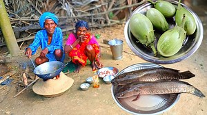 504K views · 9.3K reactions | rural grandma cooking SHOL FISH CURRY with brinjal and eating with hot rice __ rural life india | Village Foods | Facebook