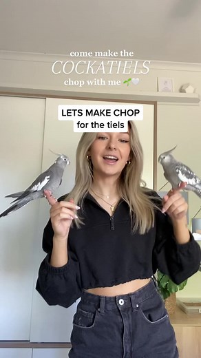 Making Healthy Bird Chop for Cockatiels