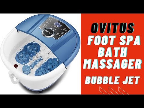 Ovitus Foot Spa Bath Massager Adjustable Time & Temperature | Bubble Jet REVIEW