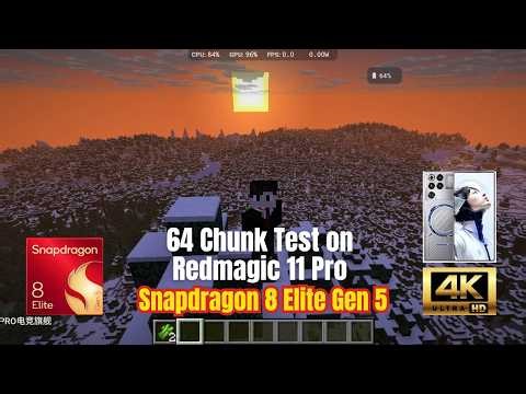 Minecraft Java 1.21.11 on Android 🔥 64 Chunks Render Distance | Redmagic 11 Pro