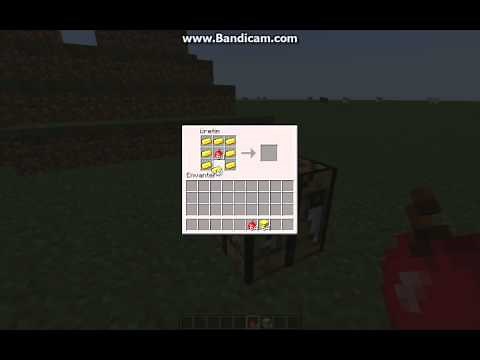 Minecraft ta Altın Elma ve Büyülü Altın Elma Yapımı