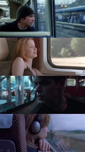 The Film for You on Instagram: "There is something about those quiet train window scenes in movies that just hits differently. The world moves by in a blur, the character sits in their own thoughts, and you can feel every emotion they are trying to hold together. It is simple, but it always says more than dialogue ever could. These moments show characters in transition. They are running from something, heading toward something, or trying to figure out where they belong. Whether it is a hopeful r