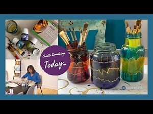 Glass Painting | 30 Minute Tutorial: How to Upcycle Glass Jars with Pebeo Glass Paints