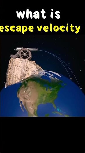 escape velocity animation video #physics #chemistry #physicsconcepts #trending #youtubeshorts