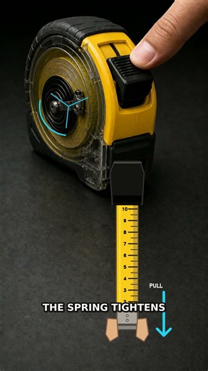 Why a Tape Measure Pulls Itself Back