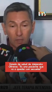 62K views · 622 reactions | #URGENTE  El estado de salud de Alejandra Locomotora Oliveras ️ "Pudimos evitar la muerte encefálica. Va a quedar con secuelas", remarcó el Dr. Néstor Carrizo, jefe de la UTI del hospital José María Cullen.  Seguí en rtsmedios.com.ar | RTS Medios | Facebook