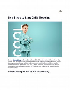 Key Steps to Start Child Modeling - SlideServe