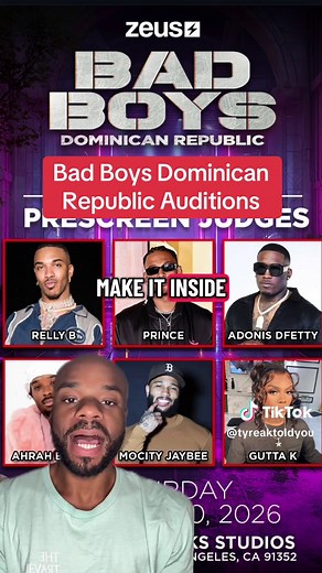 Exciting Auditions for Bad Boys Dominican Republic in L.A.