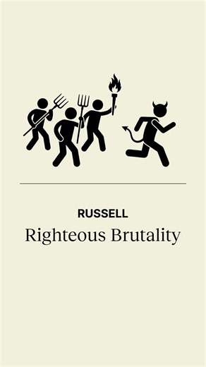 Jonny Thomson on Instagram: "Be careful around anyone who thinks they are the pure ones. Be careful around anyone who thinks that their tribe, their people, are the righteous ones. Because, as Bertrand Russell once argued, anyone who is willing to divide the world into the righteous and the unrighteous are just a small push away from some terrible brutality. According to Russell, when we divide the world into pure and impure, saints and sinners, we are simply creating an elaborate system of ethi