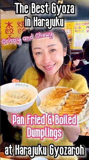 A Japanese lady shares the Best Gyoza, Dumplings at Takeshita Street in Harajuku