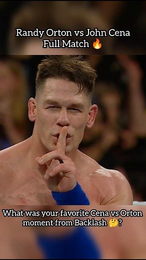 Randy Orton vs John Cena at Backlash Full Match 🔥 #shorts #johncena #randyorton