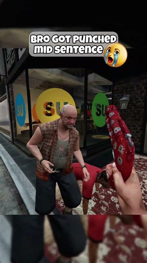 He Got Punched Mid Sentence 😭☠️#gta5 #npcs #chaos