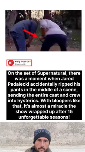 On the set of Supernatural, there was a moment when Jared Padalecki accidentally ripped his pants