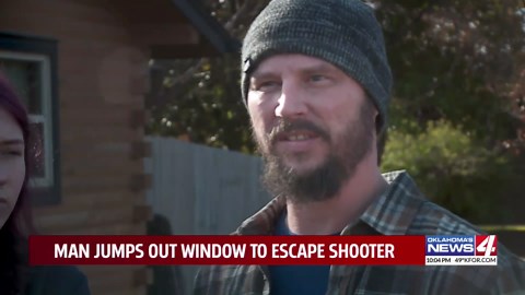 Man jumps out window to escape shooter
