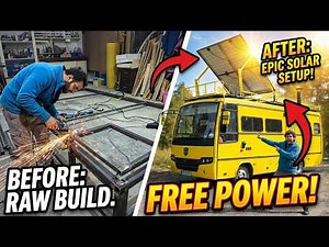 Movable Solar Panel System for a Camper Van | Foldable DIY Off-Grid Project