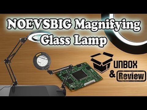🔎 NOEVSBIG Magnifying Glass Desk Lamp Review | Best Lamp for Soldering, Crafting & Repairs?