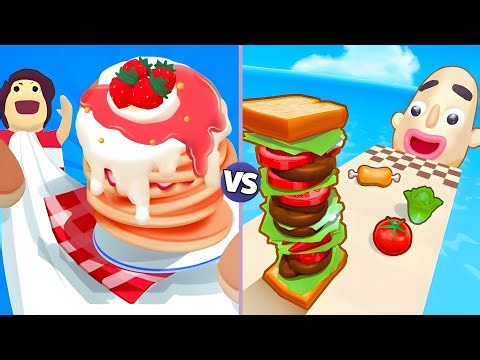 Pancake Run vs Sandwich Runner - All Level Gameplay”Android,iOS - NEW APK UPDATE