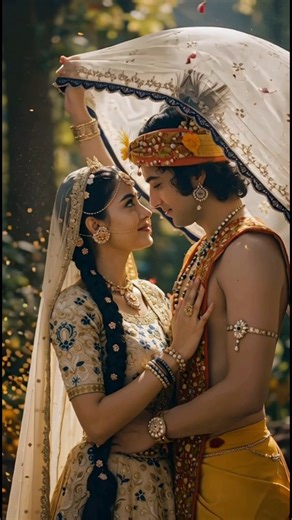 Radha Krishna – Divine Love 💖 | Prem Ratan Dhan Payo | Bhakti Short Video #shorts #radhakrishna