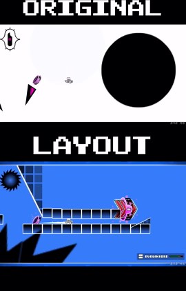 ISpyWithMyLittleEye boss: Original vs layout | Geometry Dash 2.2 #shorts