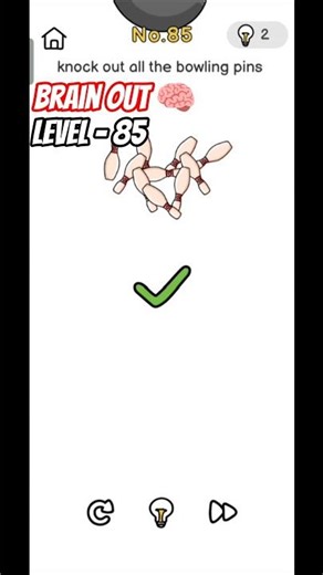 Must play mobile game & Puzzle - Brain Out Level 85 Walkthrough 🧠🔥 #shorts #gamereviews #gaming