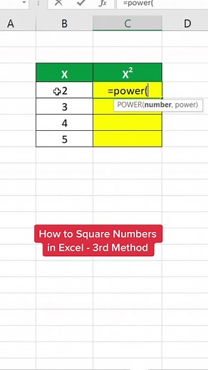 How to Square Numbers in Excel - Easy Step-by-Step Guide