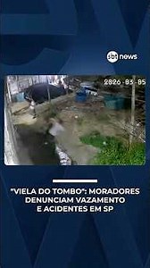 Leak in sewer makes floor slippery and causes falls in southern São Paulo | #SBTNews