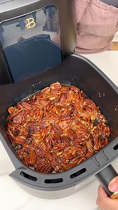 Easiest pecan candy I make candied pecans in my air fryer. | Rick's Friend Justine