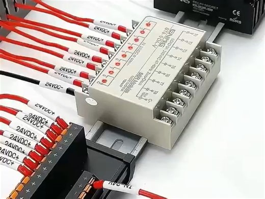 PLC信号放大板 ST5/ST8是多回路集成式35mm DIN导轨安装的控制开关模块#继电器 #继电器模组 #工控自动化 #plc放大板 #智能制造工厂