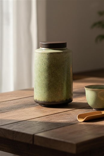 Vintage Ceramic Tea Canister With Sealed Lid for Kitchen Storage and Ceremony - Etsy